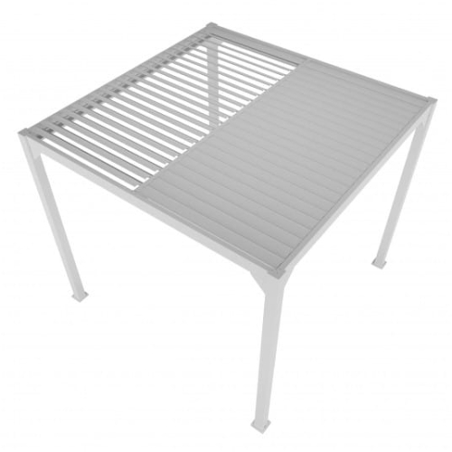 Pergola LUXE 4x4m biała z LED - 2