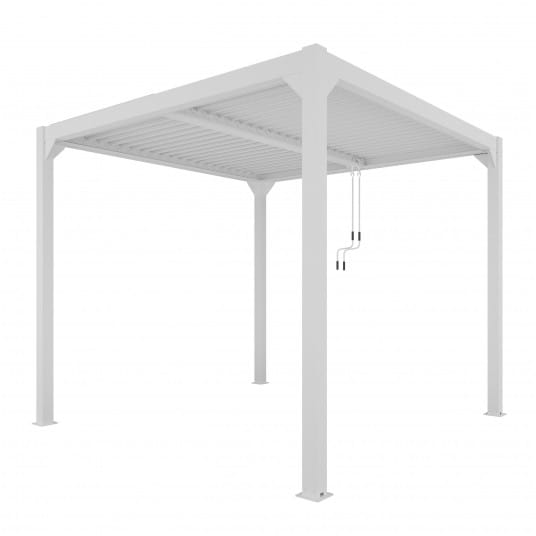 Pergola LUXE 4x4m biała z LED - 3