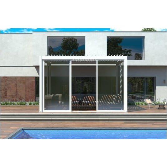 Pergola LUXE 4x4m biała z LED - 5
