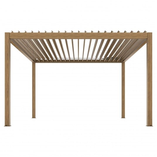 Pergola elektryczna LUXE 3x4m drewno z LED - 2