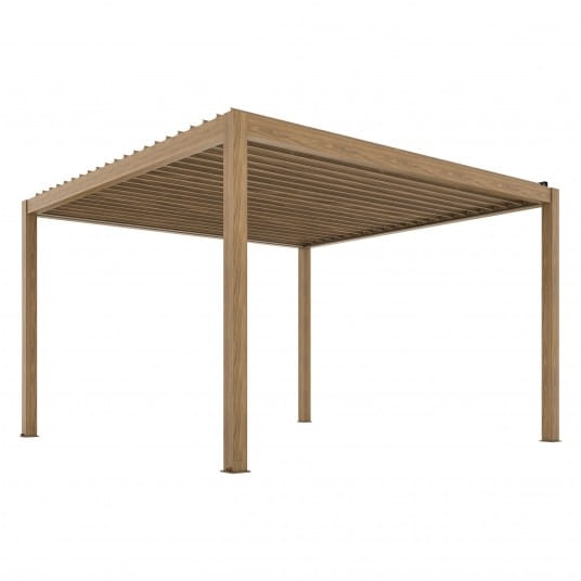 Pergola elektryczna LUXE 4x4m drewno z LED - 1