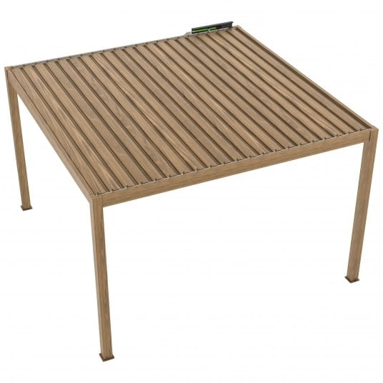Pergola elektryczna LUXE 4x4m drewno z LED - 5
