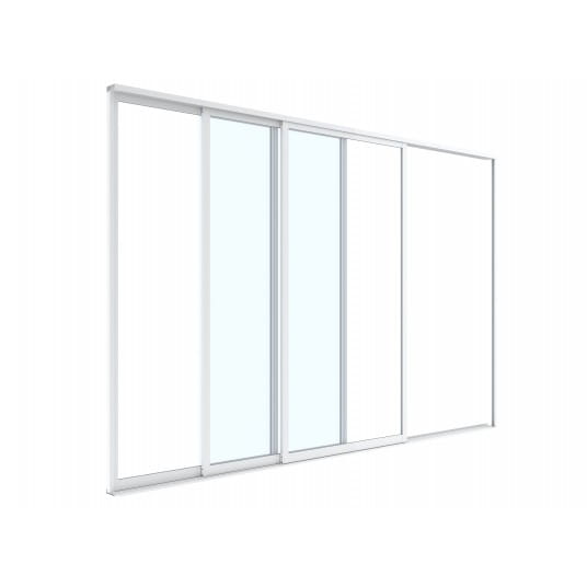 Drzwi przesuwne S8 LUXE 270x218cm do 3m białe - 1