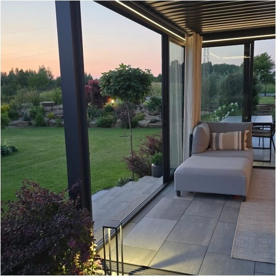 Drzwi przesuwne S8 LUXE 370x218cm do 4m antracyt - 3