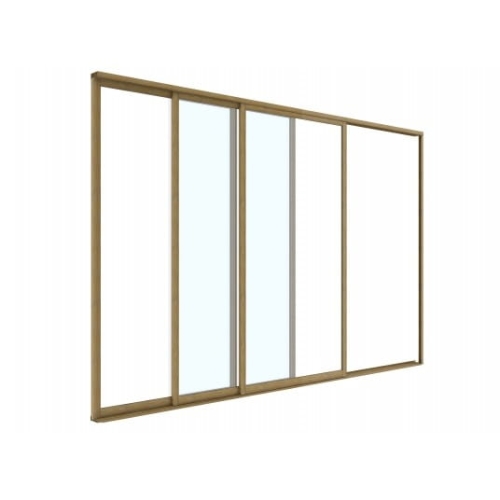 Drzwi przesuwne S8 LUXE 370x218cm do 4m drewno v2 - 1