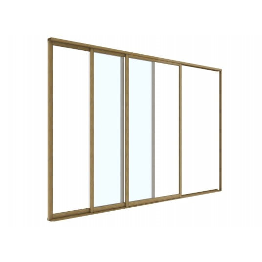 Drzwi przesuwne S8 LUXE 370x218cm do 4m drewno v2 - 1