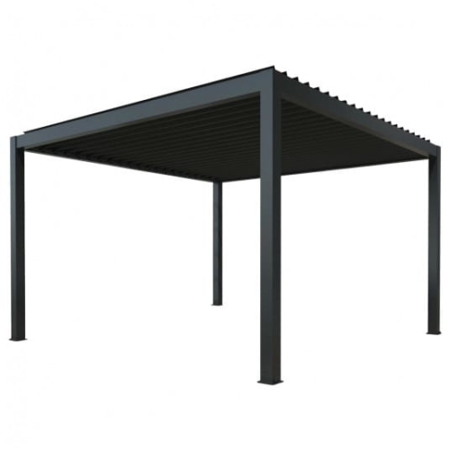 Pergola elektryczna LUXE 4x4m antracyt z LED 2,5M - 1