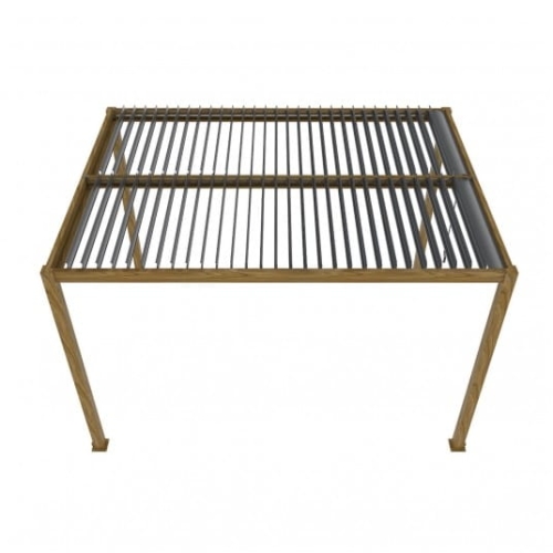 Pergola LUXE 3x4x2.5m drewno v2 z LED - 2