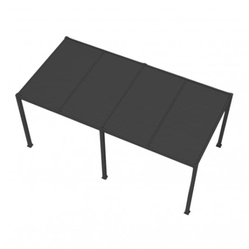 Pergola LUXE 5.8x3x2.5m antracyt z LED - 2