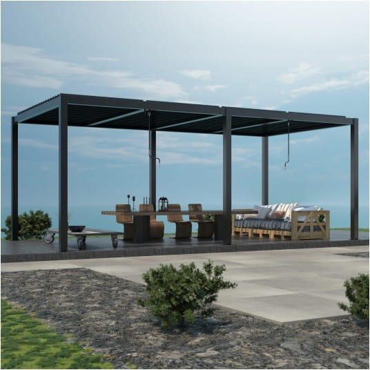 Pergola LUXE 5.8x3x2.5m antracyt z LED - 4