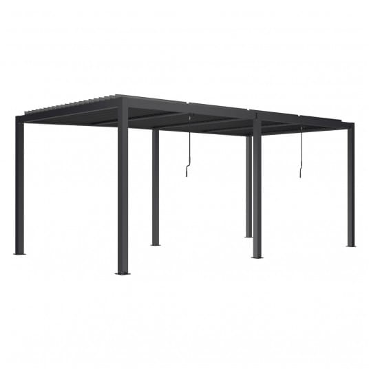 Pergola LUXE 5.8x4x2.5m antracyt z LED - 1