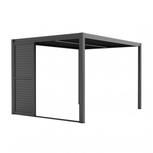 Drzwi przesuwne żaluzjowe R LUXE 270x238 antracyt - 4