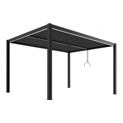 Pergola LUXE 3x4m antracyt z LED - 1