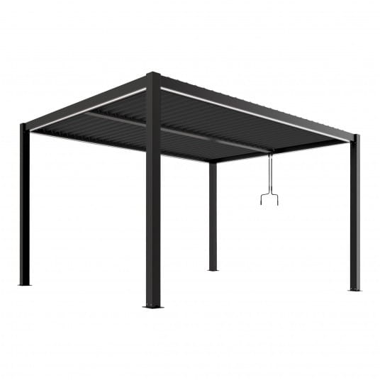 Pergola LUXE 3x4m antracyt z LED - 1