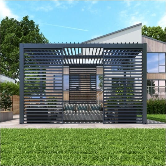 Pergola LUXE 3x4m antracyt z LED - 6